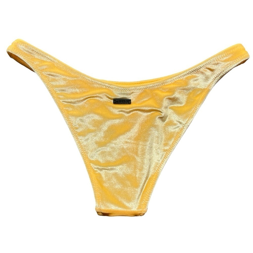 NWT Triangl Cheeky Velvet Marigold Bikini Bottoms - Picture 2 of 5